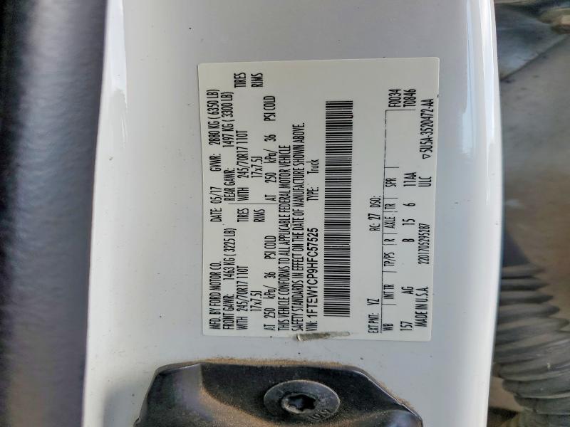 2017 Ford F150 მანქანა იყიდება აუქციონზე, vin: 1FTEW1CP9HFC57525, აუქციონის ნომერი: 53983876