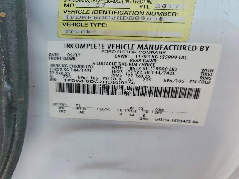 Aukcja sprzedaży 2017 Ford F650, vin: 1FDWF6DC2HDB09656, numer aukcji: 52156136