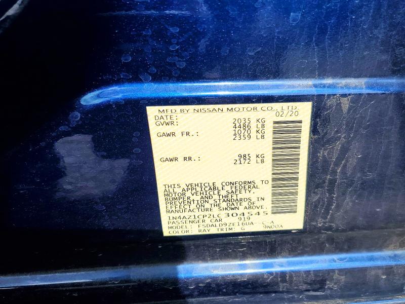 Продажа на аукционе авто 2020 Nissan Leaf, vin: 1N4AZ1CP2LC304545, номер лота: 55016756