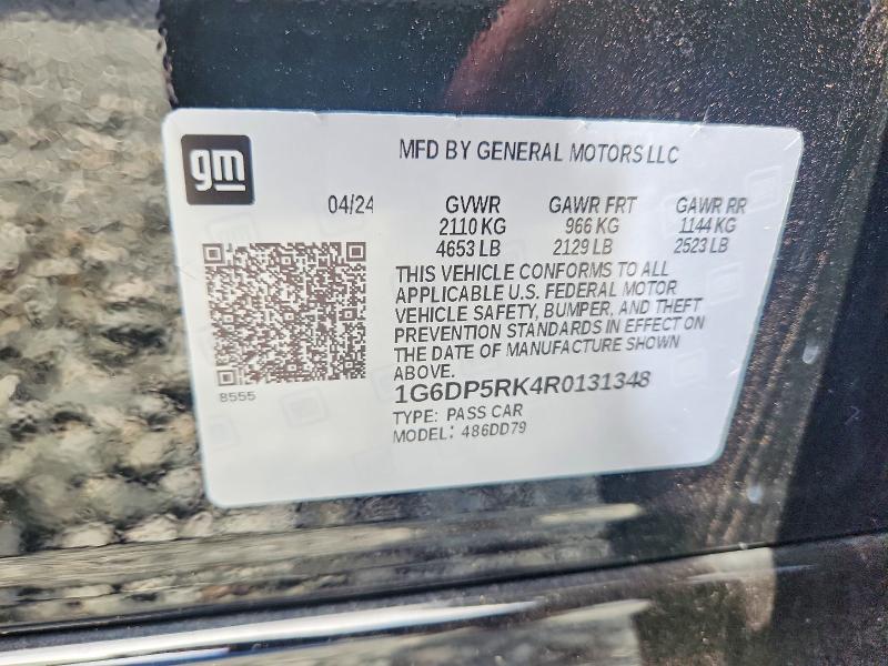 Продаж на аукціоні авто 2024 Cadillac Ct5, vin: 1G6DP5RK4R0131348, номер лоту: 52318216