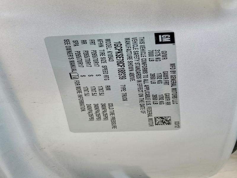 Продаж на аукціоні авто 2012 Chevrolet Silverado, vin: 1GCPKSE78CF188939, номер лоту: 52444816
