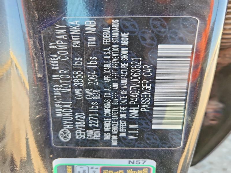 Aukcja sprzedaży 2021 Hyundai Elantra, vin: KMHLP4AG7MU063621, numer aukcji: 52047986