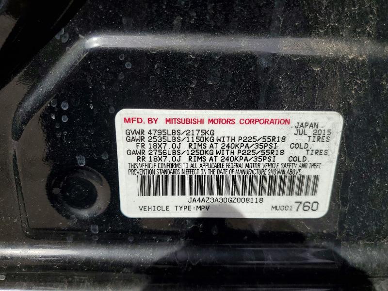 Aukcja sprzedaży 2016 Mitsubishi Outlander, vin: JA4AZ3A30GZ008118, numer aukcji: 53291156