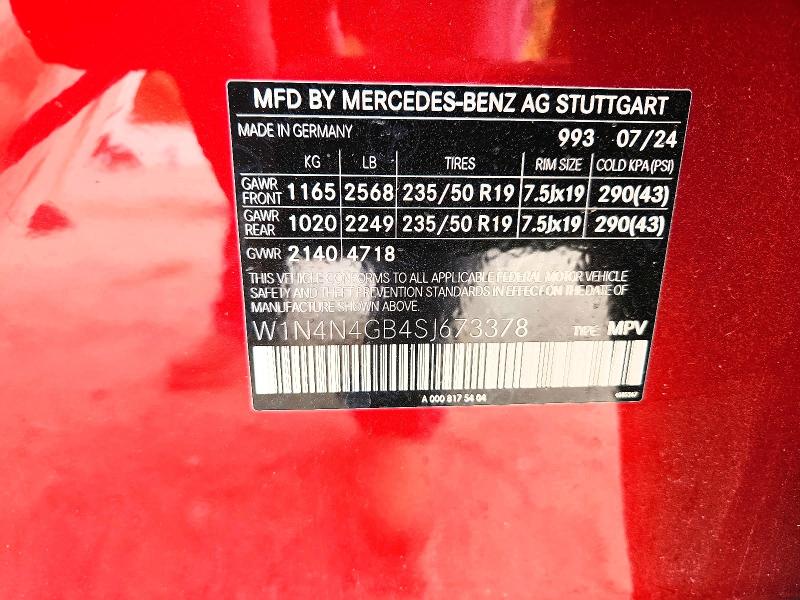 Продажа на аукционе авто 2025 Mercedes-benz Gla, vin: W1N4N4GB4SJ673378, номер лота: 53821226