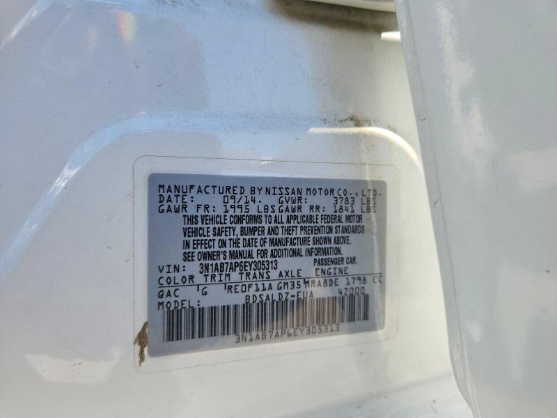 Aukcja sprzedaży 2014 Nissan Sentra, vin: 3N1AB7AP6EY305313, numer aukcji: 53769946