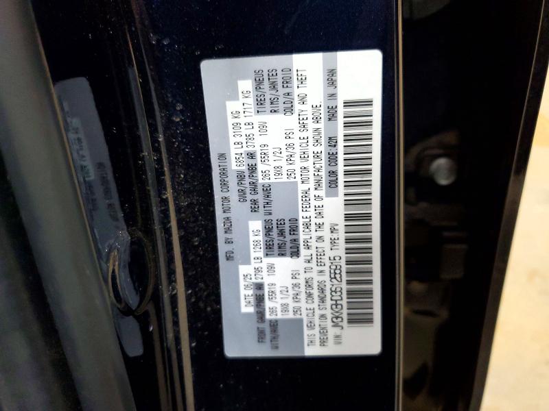 Продаж на аукціоні авто 2025 Mazda Cx-90, vin: JM3KKBHD3S1255915, номер лоту: 52327366