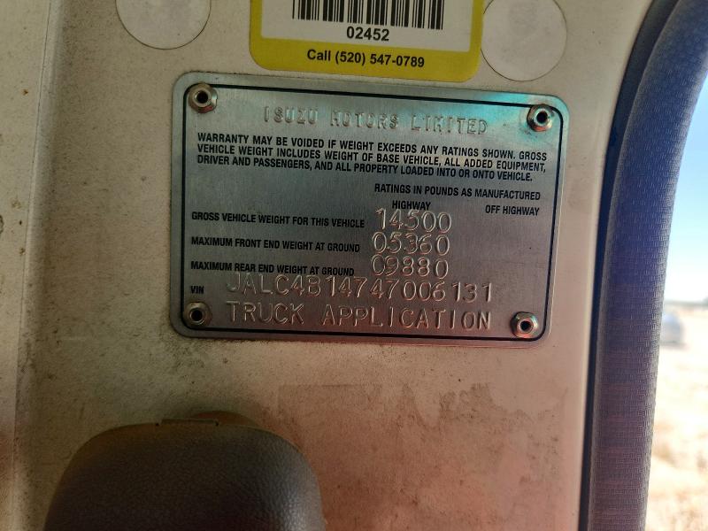Продаж на аукціоні авто 2004 Isuzu Npr, vin: JALC4B14747006131, номер лоту: 54108946