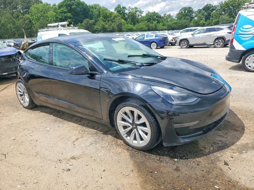 54467866 :رقم المزاد ، 5YJ3E1EA3NF184705 vin ، 2022 Tesla Model 3 مزاد بيع