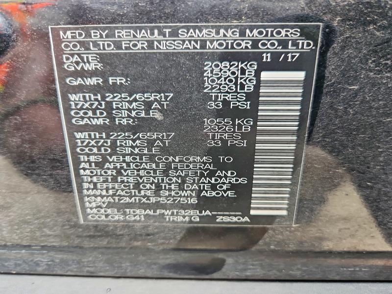 Продаж на аукціоні авто 2018 Nissan Rogue, vin: KNMAT2MTXJP527516, номер лоту: 54510096