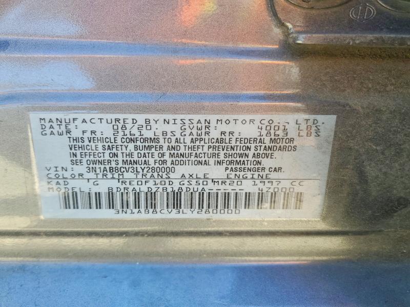 Продаж на аукціоні авто 2020 Nissan Sentra, vin: 3N1AB8CV3LY280000, номер лоту: 54265066