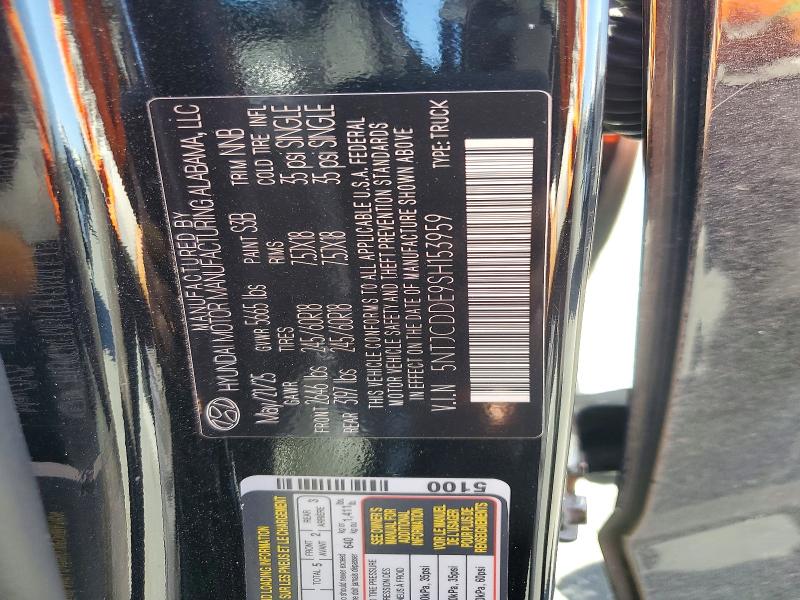 Aukcja sprzedaży 2025 Hyundai Santa Cruz, vin: 5NTJCDDE9SH153959, numer aukcji: 53459906