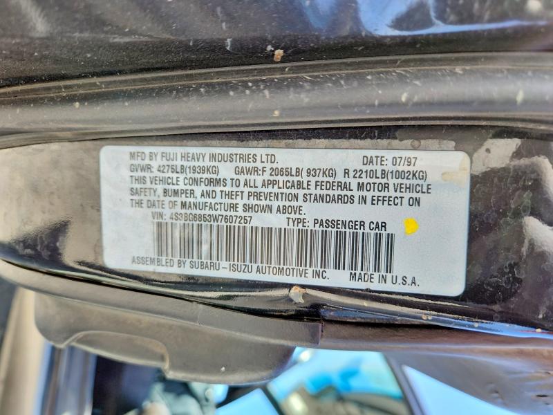 Продажа на аукционе авто 1998 Subaru Legacy, vin: 4S3BG6853W7607257, номер лота: 54016396