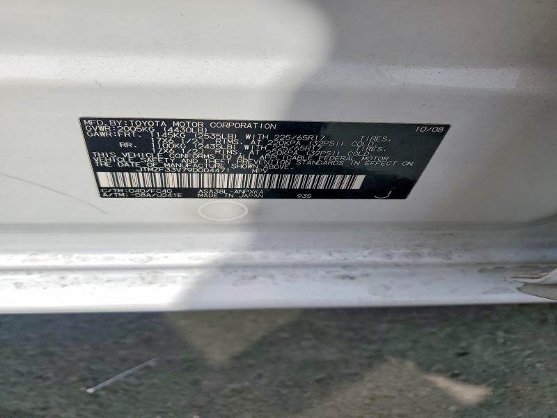2009 Toyota Rav4 მანქანა იყიდება აუქციონზე, vin: JTMZF33V79D004471, აუქციონის ნომერი: 54902146