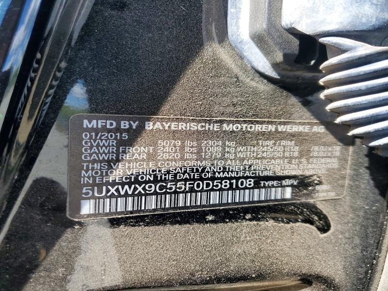 Продажа на аукционе авто 2015 Bmw X3, vin: 5UXWX9C55F0D58108, номер лота: 53214556