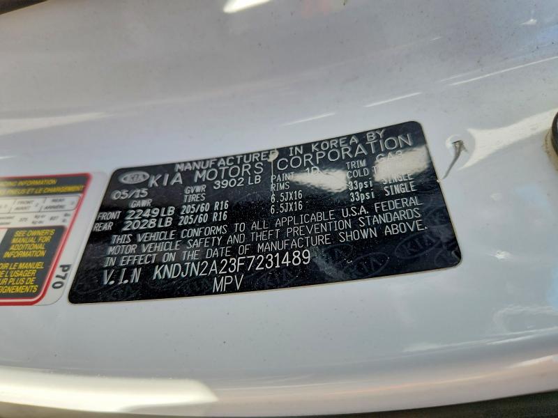 Продажа на аукционе авто 2015 Kia Soul, vin: KNDJN2A23F7231489, номер лота: 54789856