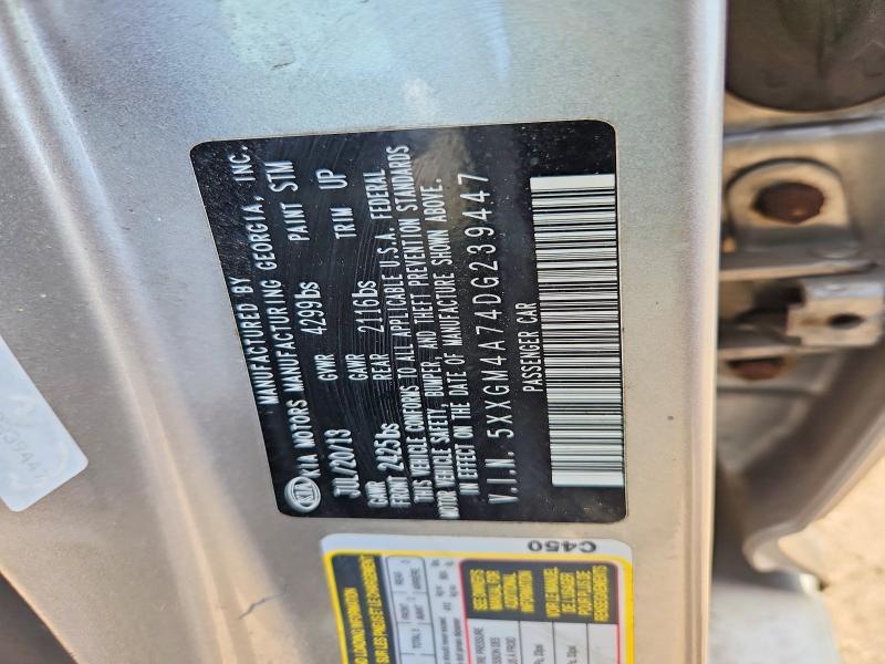 Aukcja sprzedaży 2013 Kia Optima, vin: 5XXGM4A74DG239447, numer aukcji: 53457026
