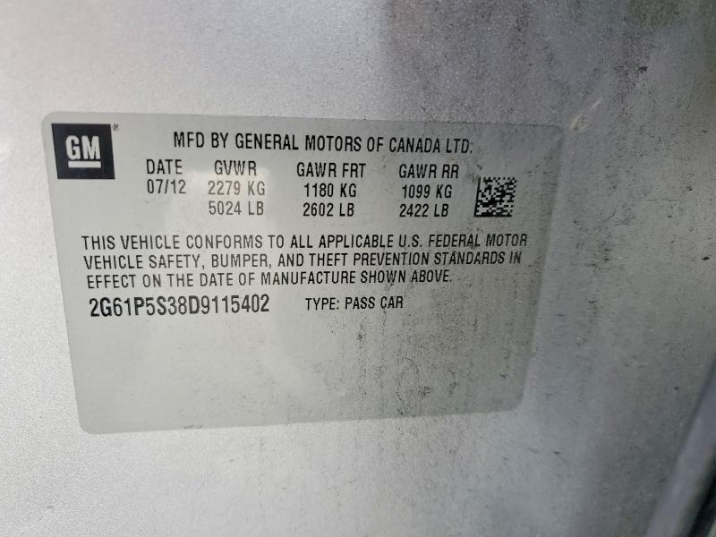 Продаж на аукціоні авто 2013 Cadillac Xts, vin: 2G61P5S38D9115402, номер лоту: 51894896