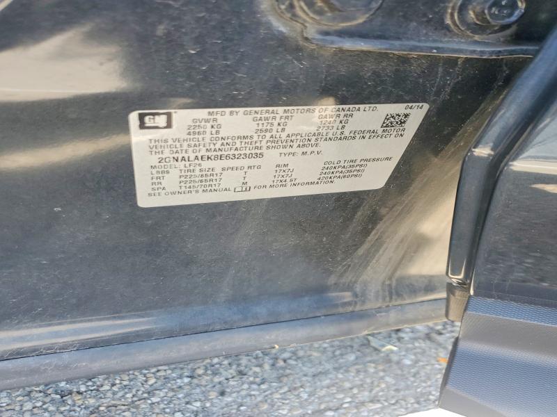 55509526 :رقم المزاد ، 2GNALAEK8E6323035 vin ، 2014 Chevrolet Equinox مزاد بيع
