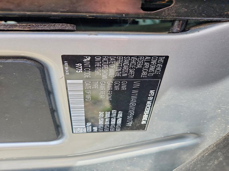 52832676 :رقم المزاد ، W1W4NBVYXPP601791 vin ، 2023 Mercedes-benz Sprinter مزاد بيع