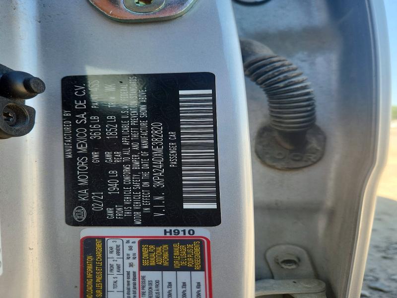 Продажа на аукционе авто 2021 Kia Rio, vin: 3KPA24ADXME382820, номер лота: 52808706