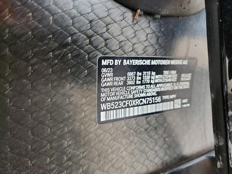 Продажа на аукционе авто 2024 Bmw Ix, vin: WB523CF0XRCN75156, номер лота: 50468406