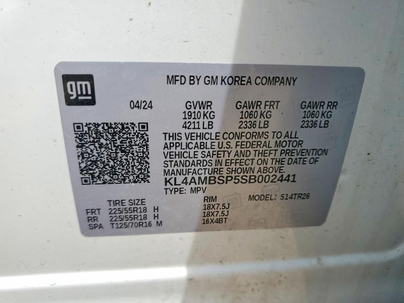 Продаж на аукціоні авто 2025 Buick Encore Gx, vin: KL4AMBSP5SB002441, номер лоту: 54242596