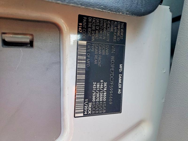 54460656 :رقم المزاد ، WD3PE7DC7F5994469 vin ، 2015 Mercedes Benz Sprinter مزاد بيع