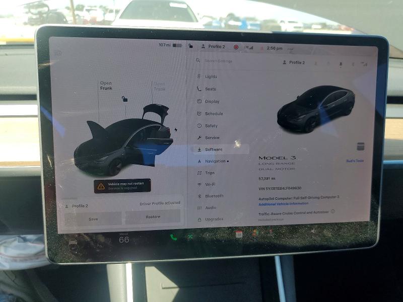 53647596 :رقم المزاد ، 5YJ3E1EB4LF649630 vin ، 2020 Tesla Model 3 مزاد بيع