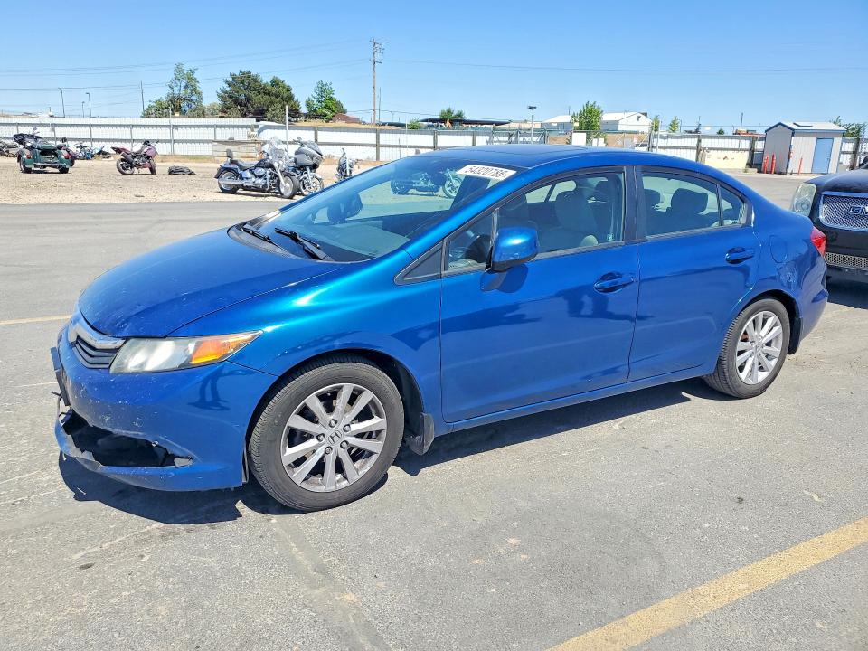 2012 Honda Civic მანქანა იყიდება აუქციონზე, vin: 2HGFB2F96CH549077, აუქციონის ნომერი: 54320786