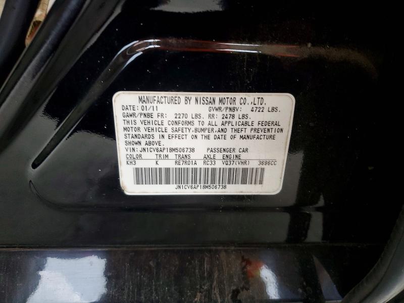Aukcja sprzedaży 2011 Infiniti G37 Sedan, vin: JN1CV6AP1BM506738, numer aukcji: 54766006