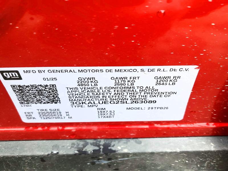52745426 :رقم المزاد ، 3GKALUEG2SL263089 vin ، 2025 Gmc Terrain مزاد بيع