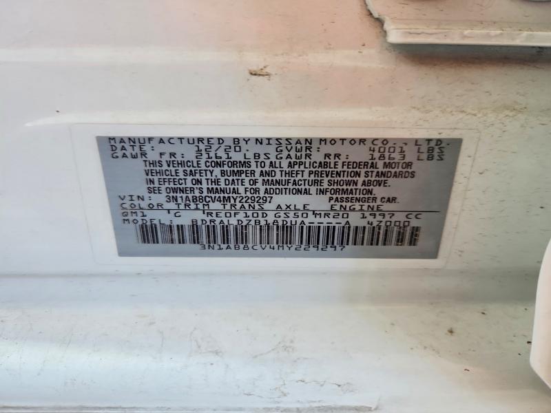 53544886 :رقم المزاد ، 3N1AB8CV4MY229297 vin ، 2021 Nissan Sentra مزاد بيع