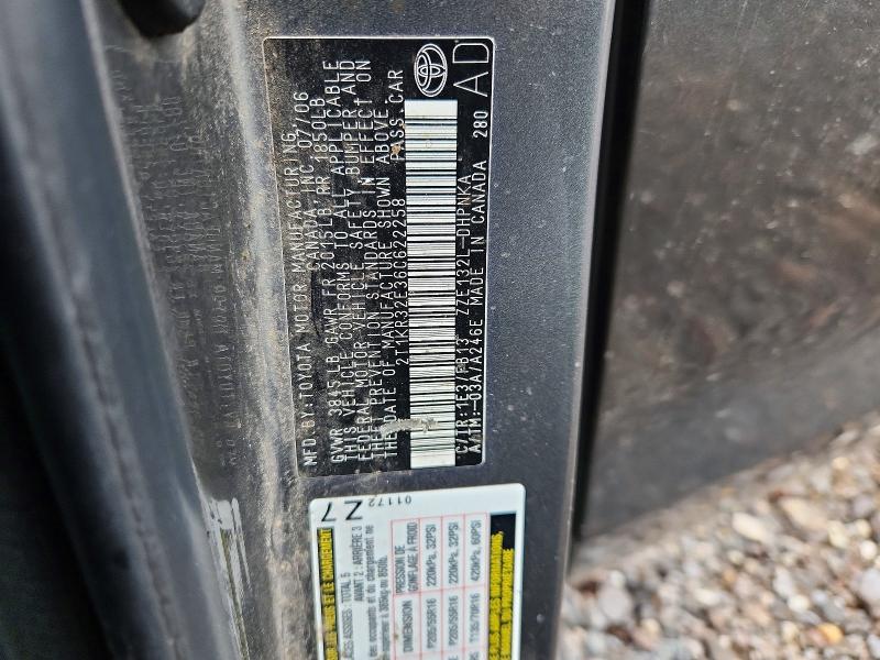 Aukcja sprzedaży 2006 Toyota Corolla Matrix, vin: 2T1KR32E36C622258, numer aukcji: 52035546
