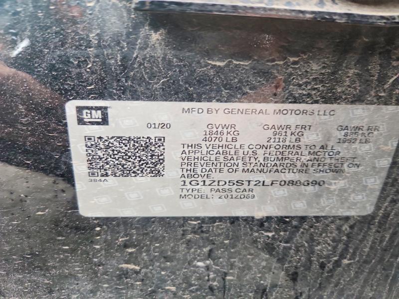 Продаж на аукціоні авто 2020 Chevrolet Malibu, vin: 1G1ZD5ST2LF088690, номер лоту: 54309246