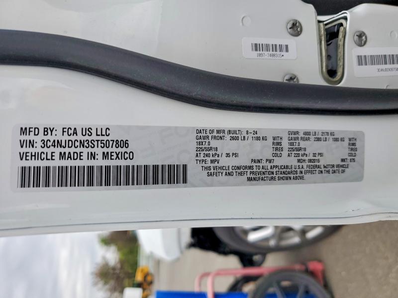55447066 :رقم المزاد ، 3C4NJDCN3ST507806 vin ، 2025 Jeep Compass مزاد بيع