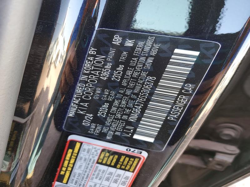 Aukcja sprzedaży 2025 Kia K5, vin: KNAG64J76S5306378, numer aukcji: 51832196