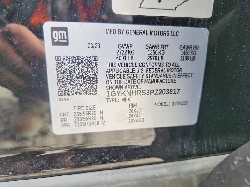 Aukcja sprzedaży 2023 Cadillac Xt5, vin: 1GYKNHRS3PZ203817, numer aukcji: 53798066