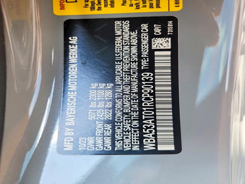 Продажа на аукционе авто 2024 Bmw M440i, vin: WBA53AT01RCP90139, номер лота: 53279476