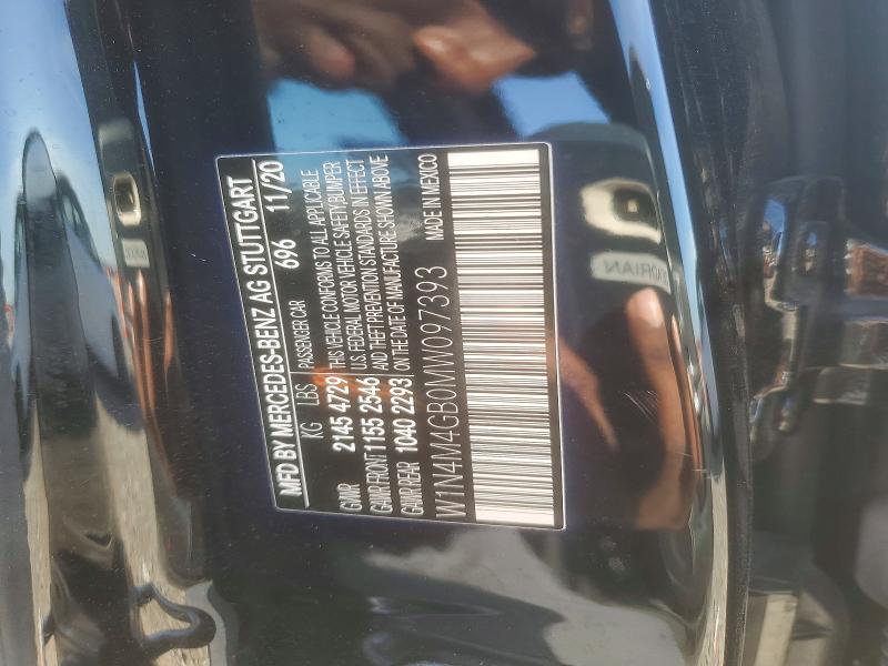 2021 Mercedes-benz Glb მანქანა იყიდება აუქციონზე, vin: W1N4M4GB0MW097393, აუქციონის ნომერი: 50821086