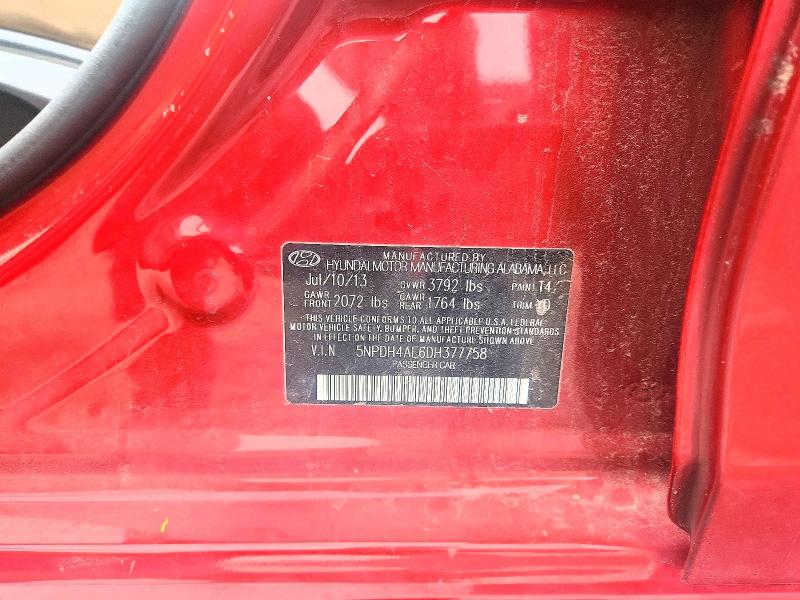 Продаж на аукціоні авто 2013 Hyundai Elantra, vin: 5NPDH4AE6DH377758, номер лоту: 52473226