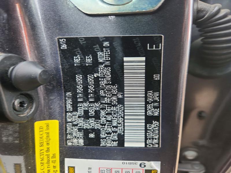 Продаж на аукціоні авто 2015 Toyota 4runner, vin: JTEBU5JR6F5269229, номер лоту: 54671516