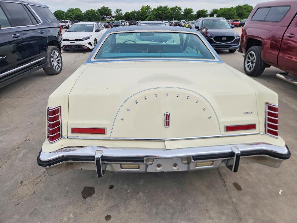 51886006 :رقم المزاد ، 8Y89A844862 vin ، 1978 Lincoln Continental مزاد بيع