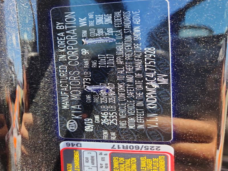 2020 Kia Sportage მანქანა იყიდება აუქციონზე, vin: KNDPMCAC4L7757928, აუქციონის ნომერი: 54554196