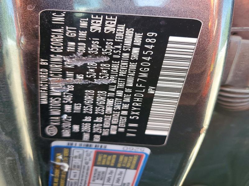 Aukcja sprzedaży 2021 Kia Sorento, vin: 5XYRHDLF7MG045489, numer aukcji: 54440966
