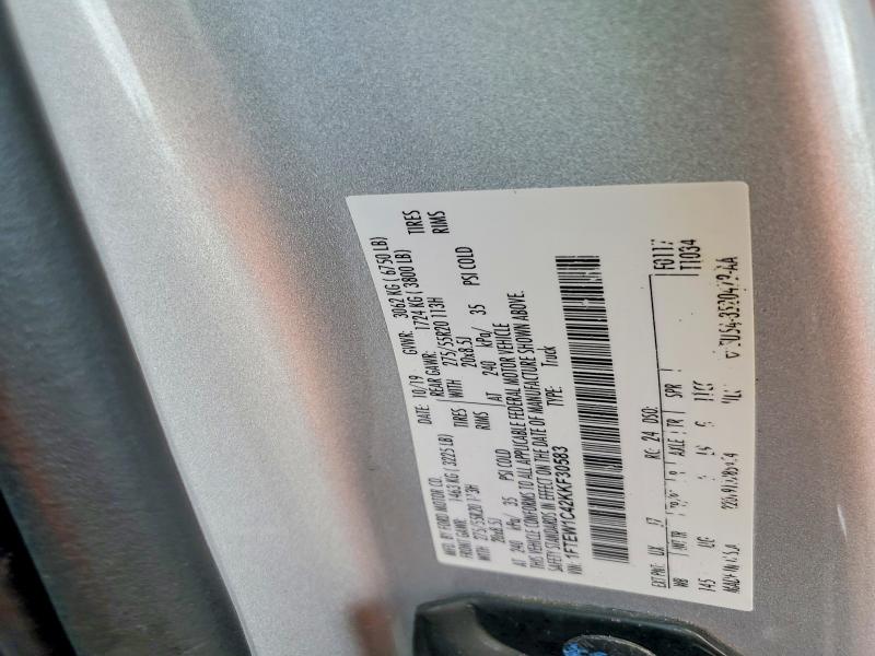 Продаж на аукціоні авто 2019 Ford F150, vin: 1FTEW1C42KKF30583, номер лоту: 53906646