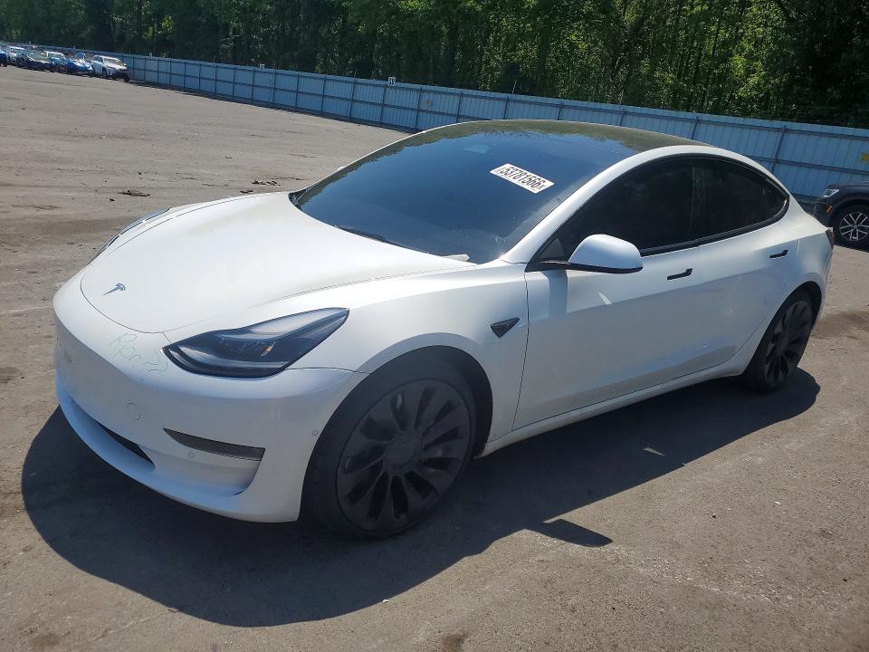Aukcja sprzedaży 2022 Tesla Model 3, vin: 5YJ3E1EC1NF346722, numer aukcji: 53781566
