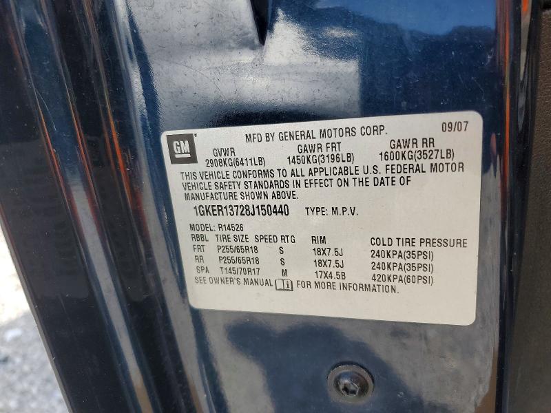 55377886 :رقم المزاد ، 1GKER13728J150440 vin ، 2008 Gmc Acadia مزاد بيع