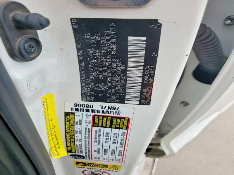 Aukcja sprzedaży 2013 Toyota Sequoia, vin: 5TDYY5G1XDS049622, numer aukcji: 55003986