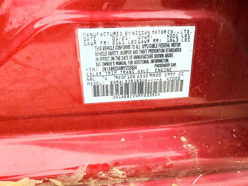 Продажа на аукционе авто 2021 Nissan Sentra, vin: 3N1AB8CV4MY233804, номер лота: 52554916