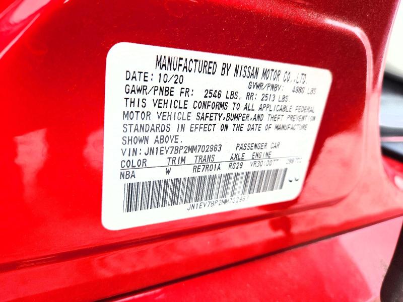 54841566 :رقم المزاد ، JN1EV7BP2MM702963 vin ، 2021 Infiniti Q50 مزاد بيع